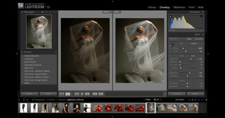 cara edit foto di Adobe Lightroom