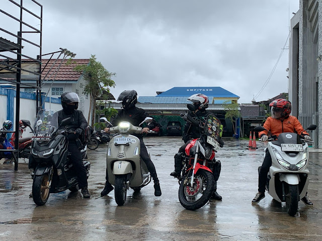 Bikers-Mu Chapter Kota Banjarmasin Gelar Touring dan Bakti Sosial ke Kampung Mualaf di Paramasan