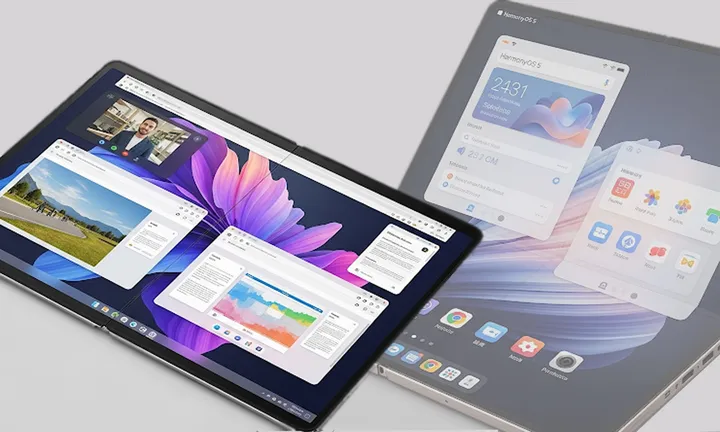 Huawei MateBook Fold, Inovasi Laptop Lipat dengan HarmonyOS 5