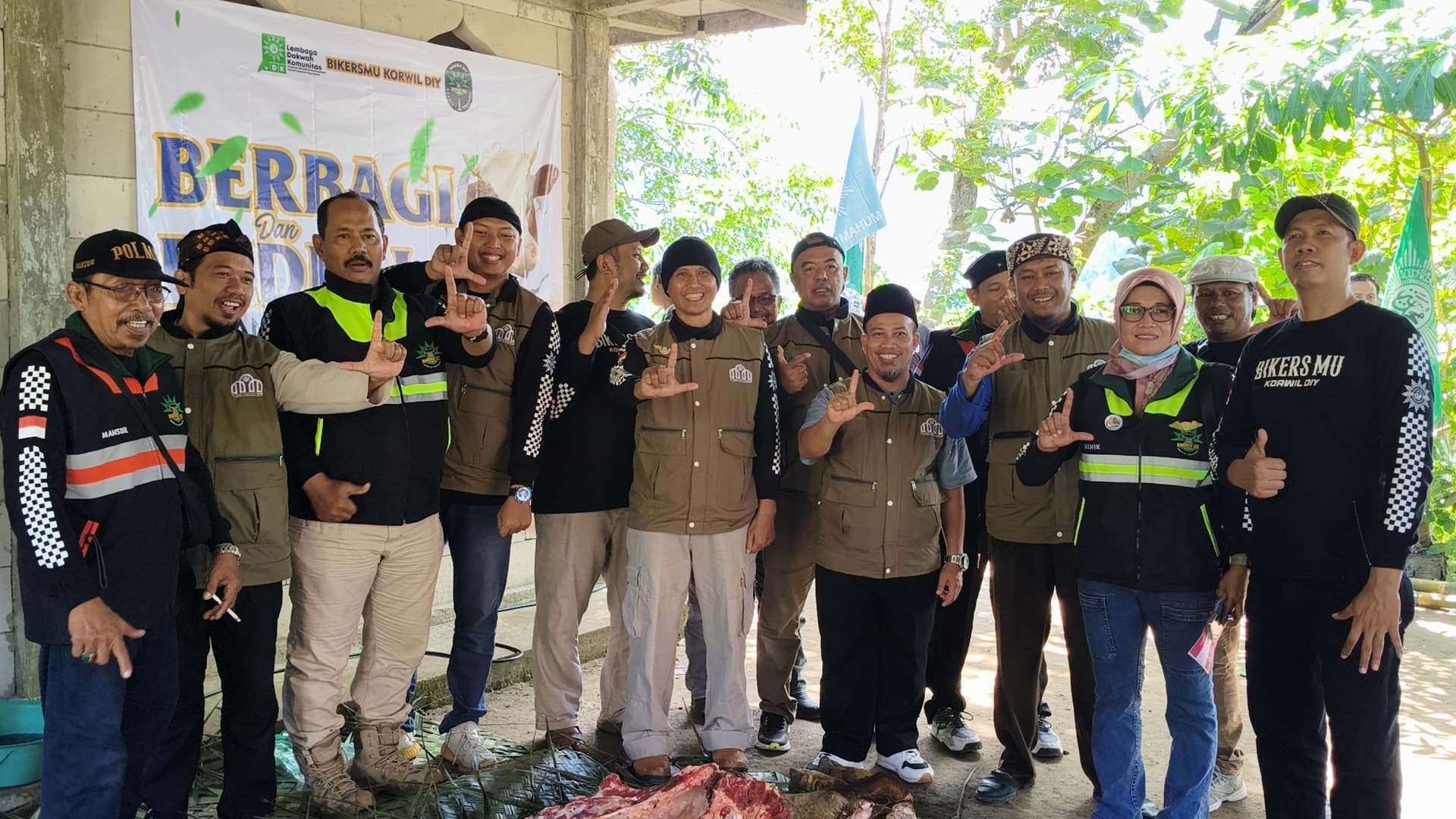 Bikersmu Korwil DIY Bersama Mualaf Center Muhammadiyah LDK PDM Kulonprogo Dan LDK PWM DIY Tebar Hewan Qurban Di Kampung Mualaf Gunung Kidul dan Kulonprogo