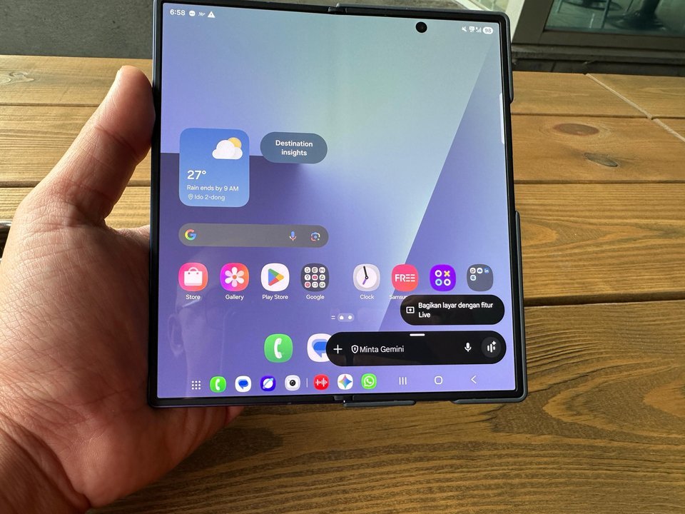 Galaxy Z Fold7 Hadirkan Gemini Live dan Circle to Search untuk Gamer
