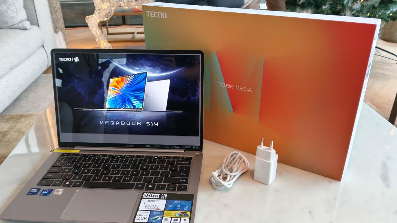Spesifikasi dan Harga Tecno Megabook S14, Laptop 14 Inci Super Ringan dengan Fitur AI Lengkap