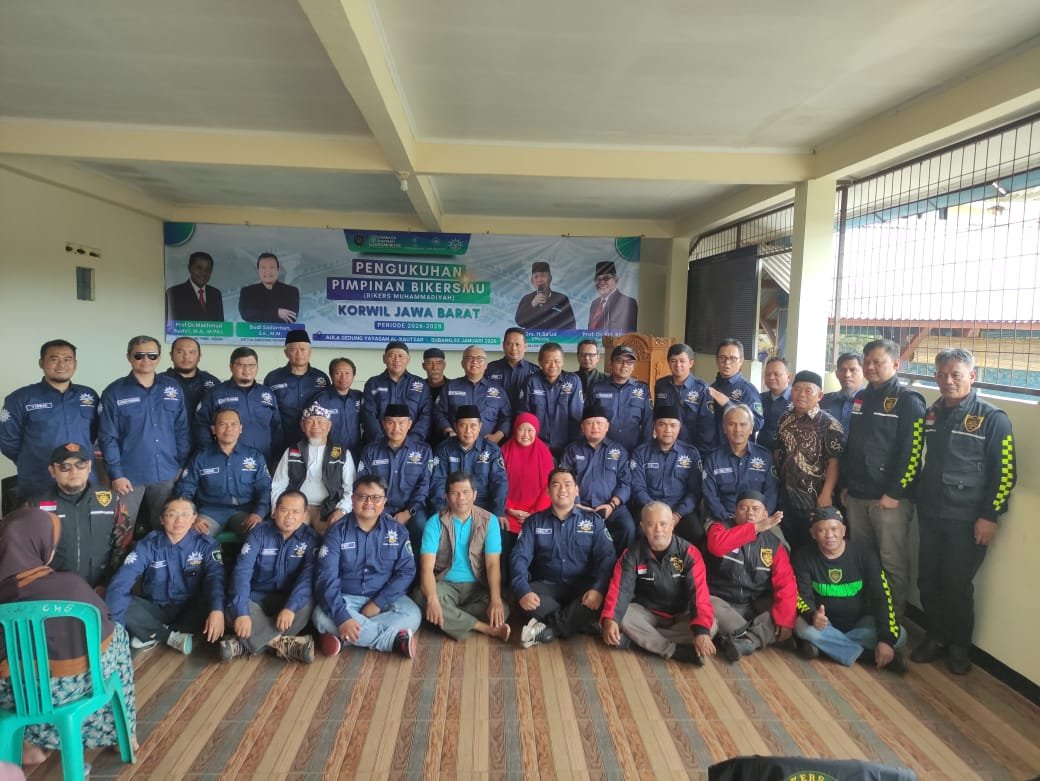 Pengukuhan Bikersmu Korwil Jawa Barat Sekaligus pemberian Sembako bersama LazisMu Jawa Barat.