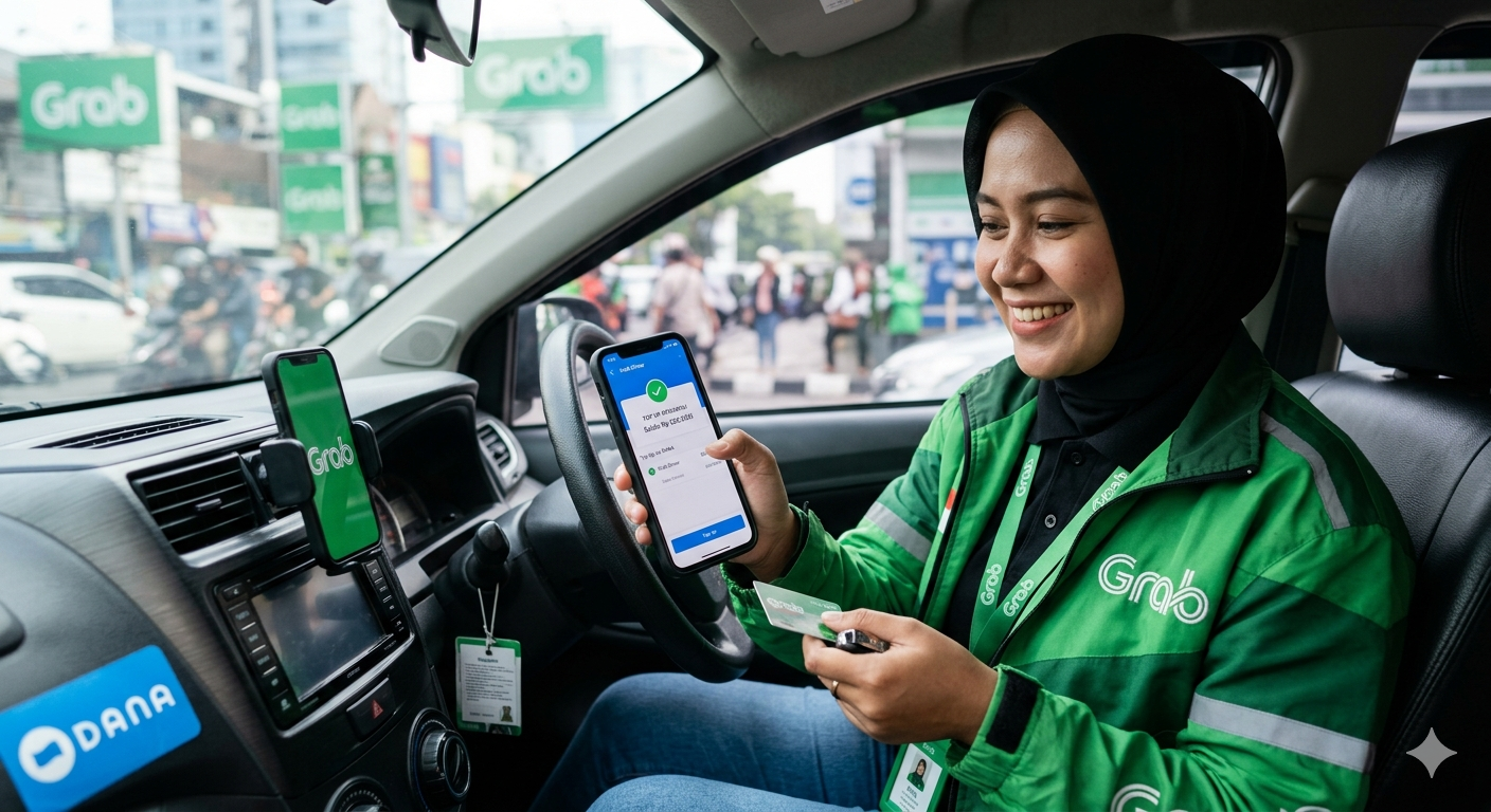 Cara Top Up Grab Driver via DANA, Praktis dan Cepat Tanpa Ribet