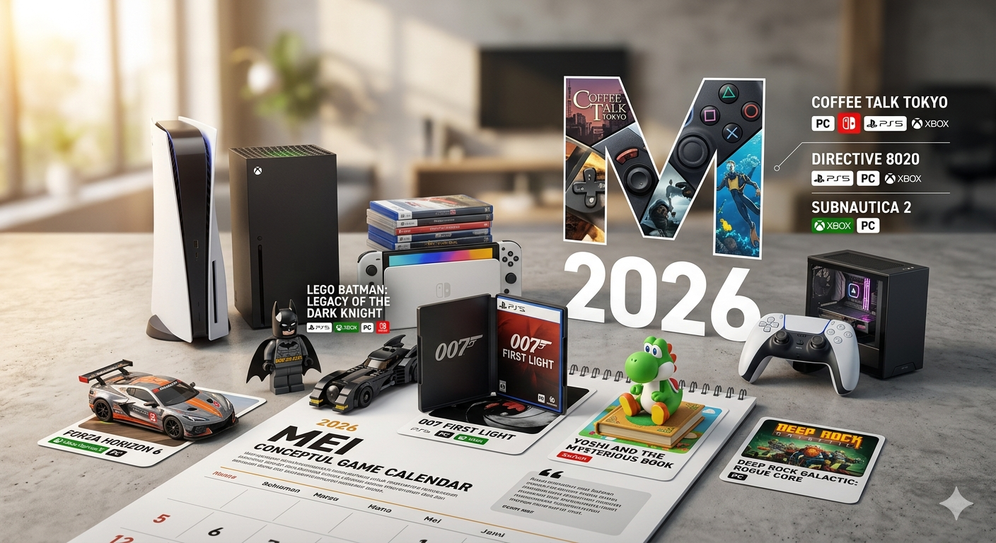 63 Daftar Game Rilis Mei 2026 untuk PS4, PS5, Xbox, Switch, dan PC