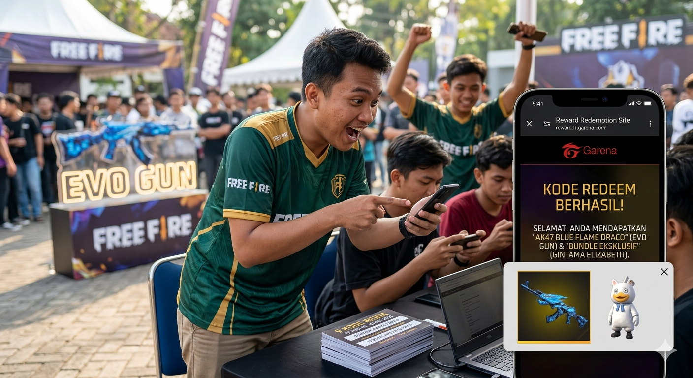 9 Kode Redeem FF Hari Ini 21 Mei 2026, Peluang Dapat Skin Evo Gun dan Bundle Eksklusif Gratis