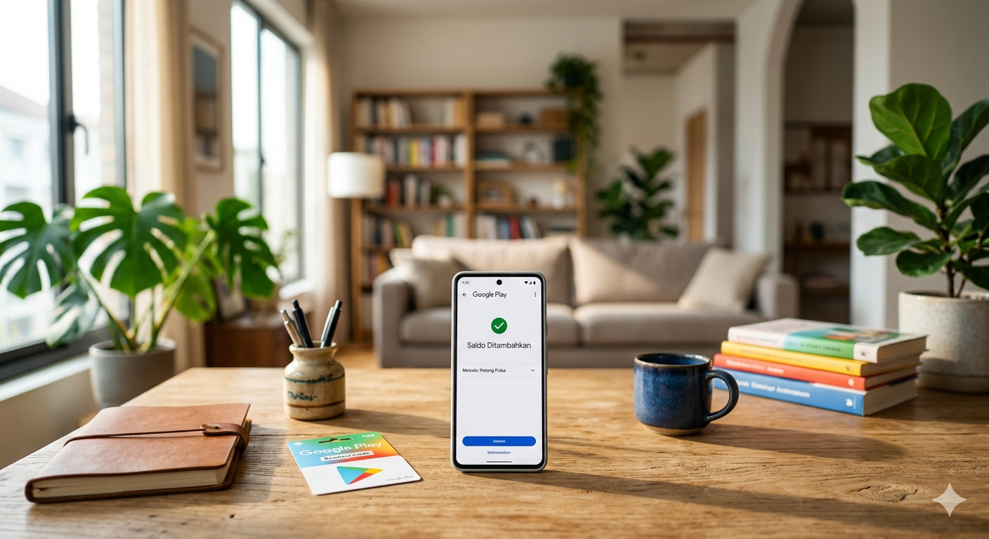 Cara Beli Saldo Google Play dengan Pulsa, Praktis Tanpa Kartu Kredit