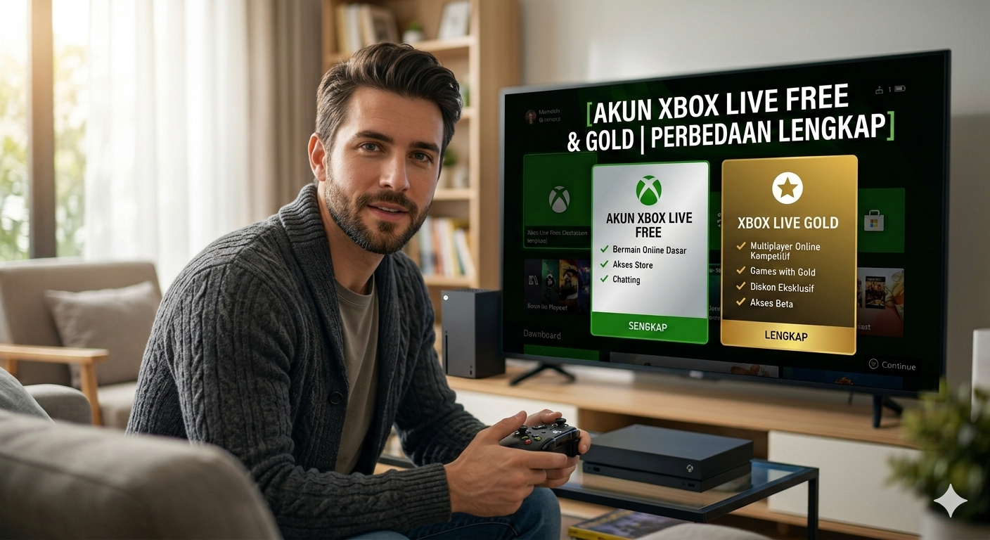 Cara Daftar Xbox Live Free dan Gold Lengkap dengan Perbedaannya