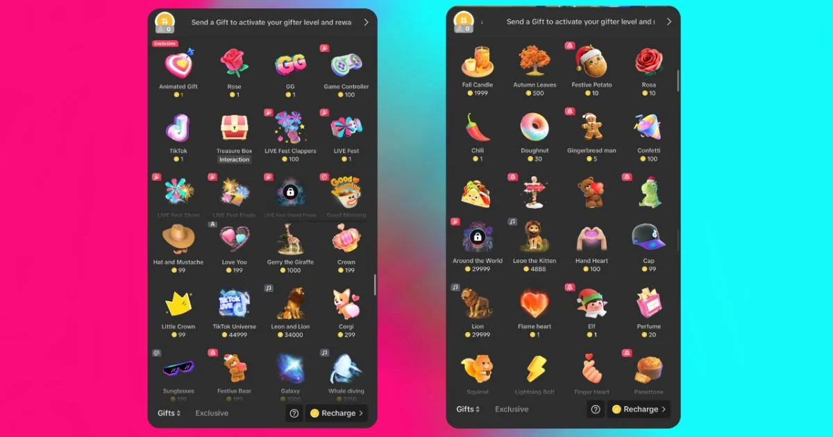 Daftar Harga Gift TikTok Terbaru 2026, Dari Ribuan hingga Jutaan Rupiah, Ini Rinciannya
