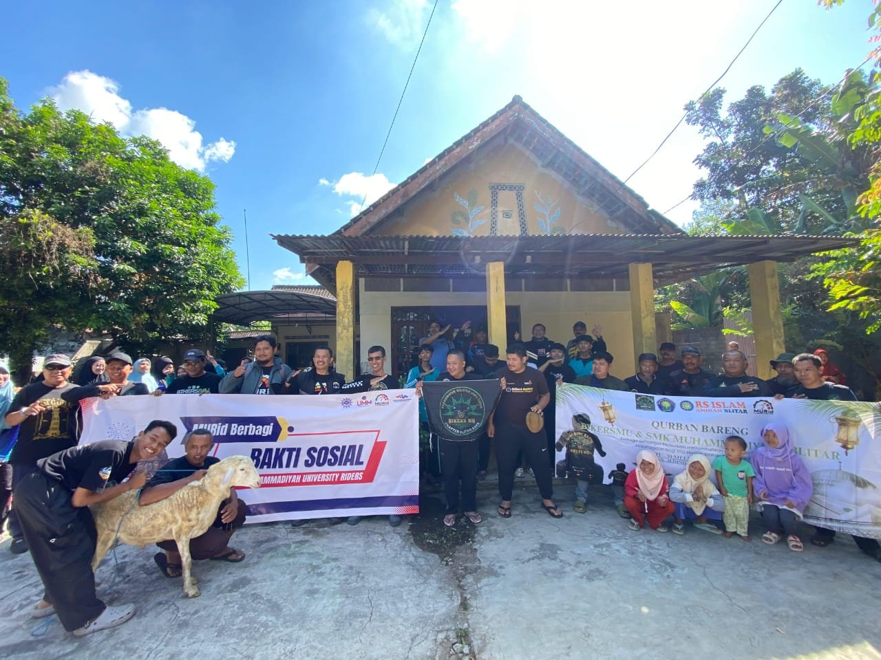 8 Kambing di Tahun Kedua, BikersMu Chapter Kota Blitar Jatim Tegaskan Dakwah Bukan Sekadar Touring