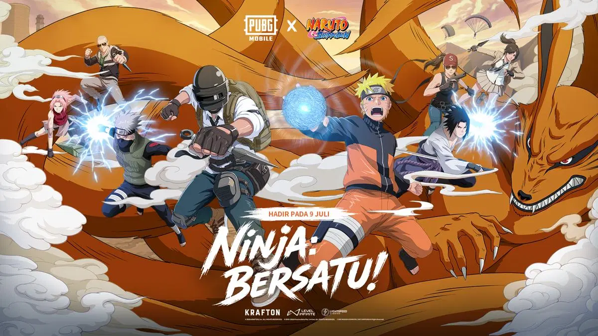 Kolaborasi PUBG Mobile x Naruto Shippuden