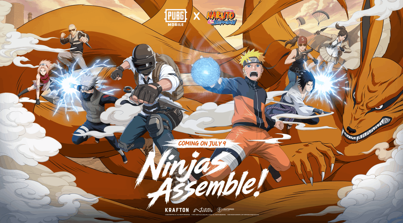 PUBG MOBILE 4.5 Resmi Hadir, Kolaborasi Naruto Shippuden Bawa Desa Konoha hingga Ninjutsu Ikonik ke Medan Pertempuran