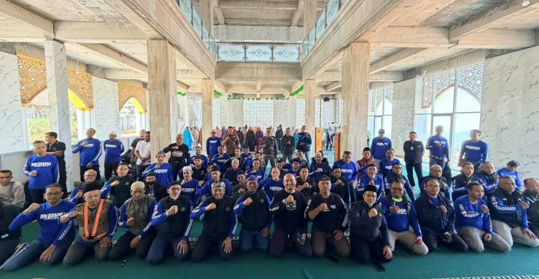 TOURING DAN PENGUKUHAN BIKERSMU CHAPTER KULON PROGO DIY DI LERENG SUMBING