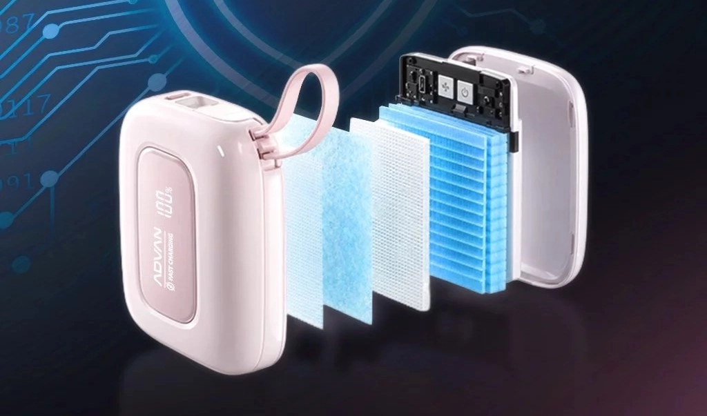 ADVAN Mini 3 Resmi Meluncur, Power Bank 10.000 mAh dengan Kabel USB-C dan Lightning