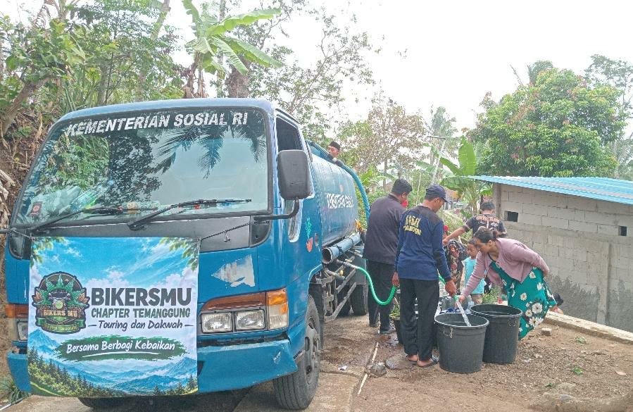 BikersMu Chapter Temanggung Ajak Ortom Muhammadiyah Salurkan Air Bersih hingga Pelosok Desa, 224 Jiwa Lebih Terbantu